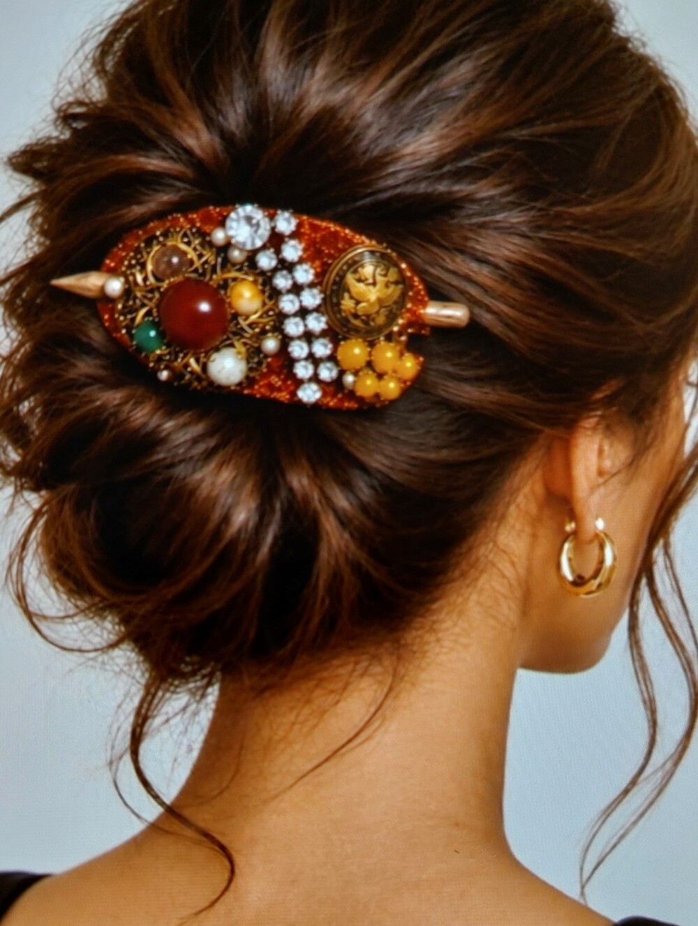 Multiple Embellished Beaded Rhinestone Hair Barrettes 11 Piece LOT
